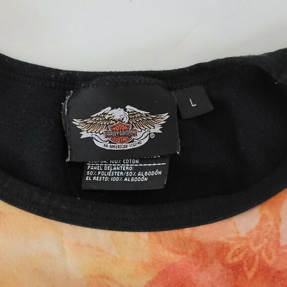 Vtg Harley Davidson Shirt Womens L Long Sleeve New 66 Sprint Hot & Swinging USA - Picture 4 of 7